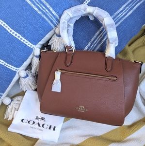 NWT - Coach purse, Elise satchel in Saddle/gld